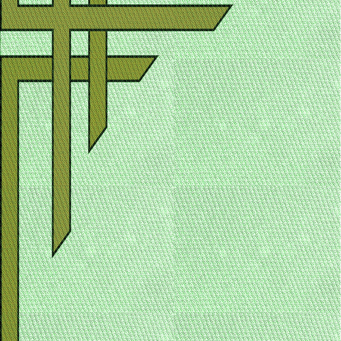 Patterned Green Rug, pat842grn