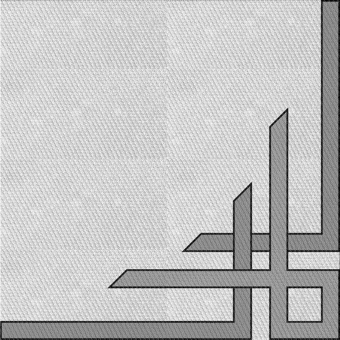 Round Patterned Platinum Gray Rug, pat842gry