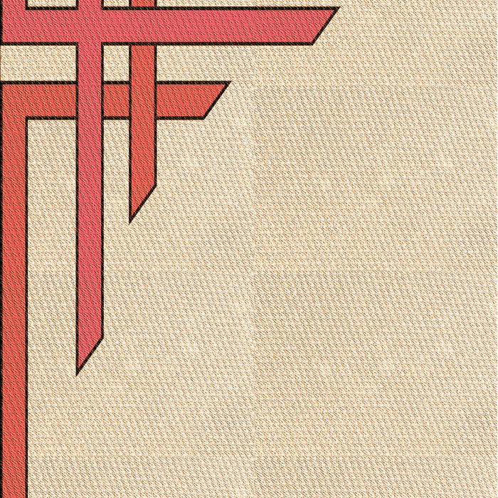 Patterned Navajo White Gold Rug, pat842org