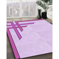 Patterned Purple Rug, pat842pur