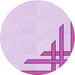 Square Patterned Purple Rug, pat842pur