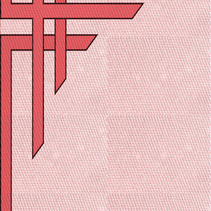 Patterned Light Rose Pink Rug, pat842rd