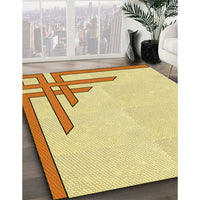 Patterned Sun Yellow Rug, pat842yw