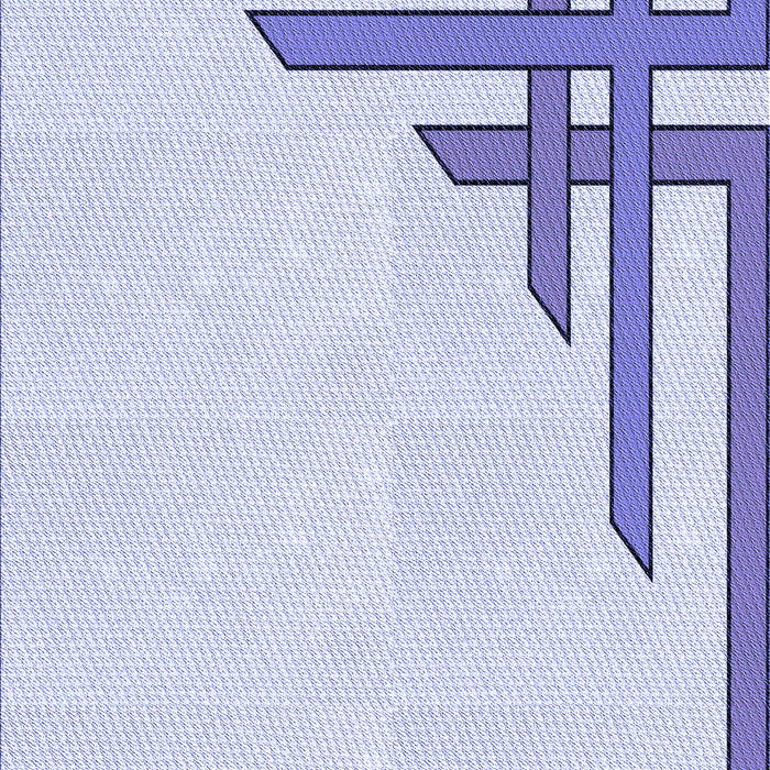 Machine Washable Transitional Lavender Blue Rug, wshpat843blu