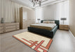 Patterned Peru Brown Rug in a Bedroom, pat843brn