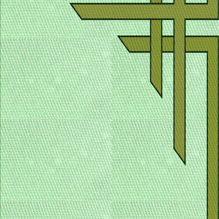 Patterned Green Rug, pat843grn