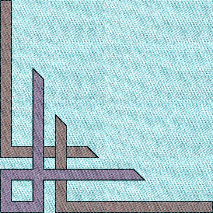 Round Patterned Koi Blue Rug, pat843lblu