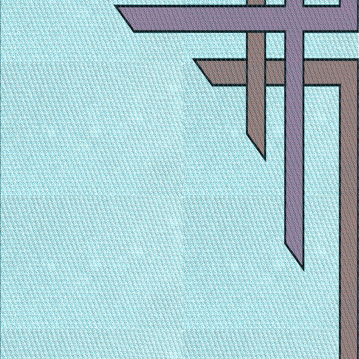 Patterned Koi Blue Rug, pat843lblu