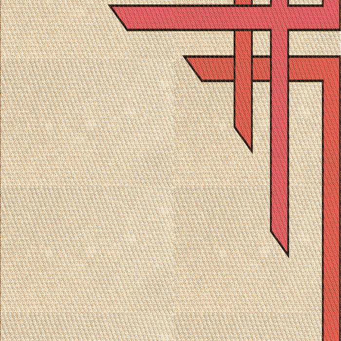 Patterned Navajo White Gold Rug, pat843org