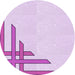 Square Patterned Purple Rug, pat843pur