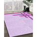 Machine Washable Transitional Purple Rug in a Family Room, wshpat843pur