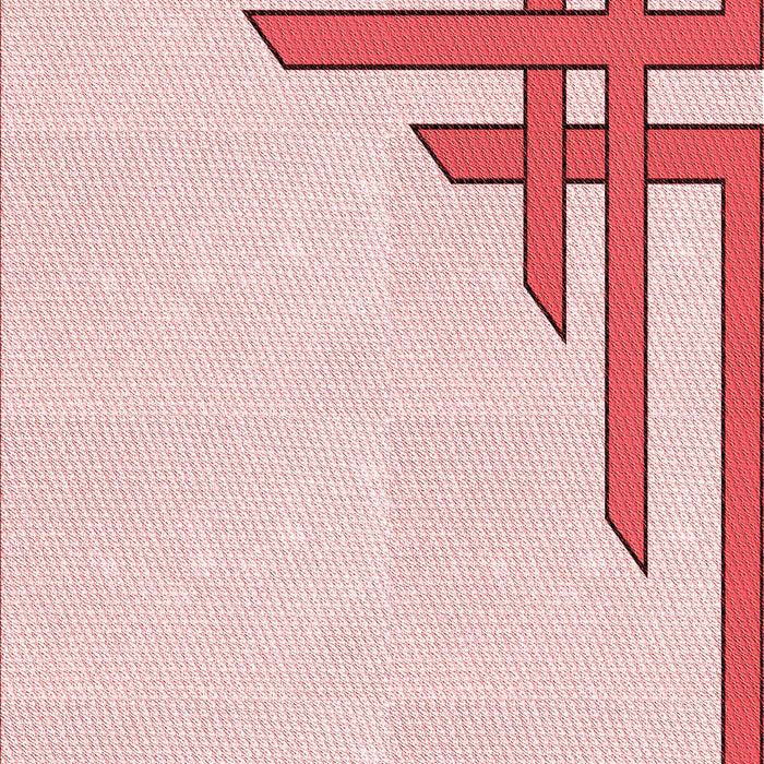 Patterned Light Rose Pink Rug, pat843rd