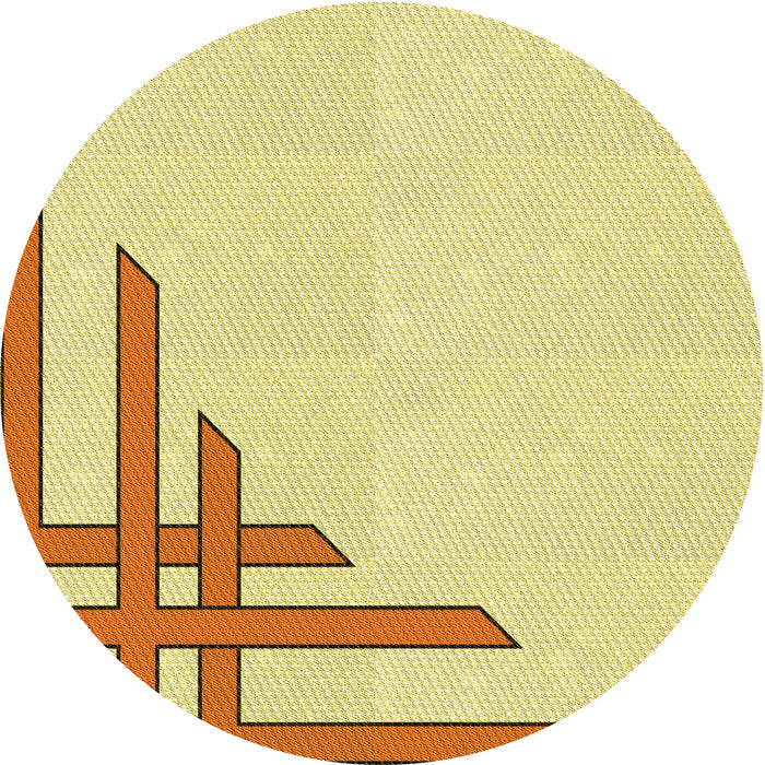 Square Patterned Sun Yellow Rug, pat843yw