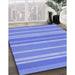 Machine Washable Transitional Blue Rug in a Family Room, wshpat845blu