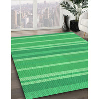 Patterned Neon Green Rug, pat845grn