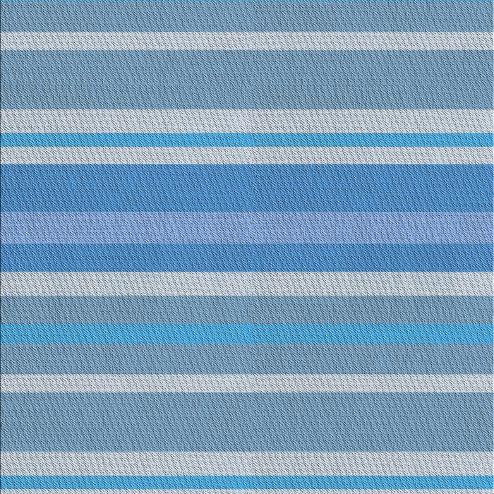 Patterned Light Sky Blue Novelty Rug, pat845