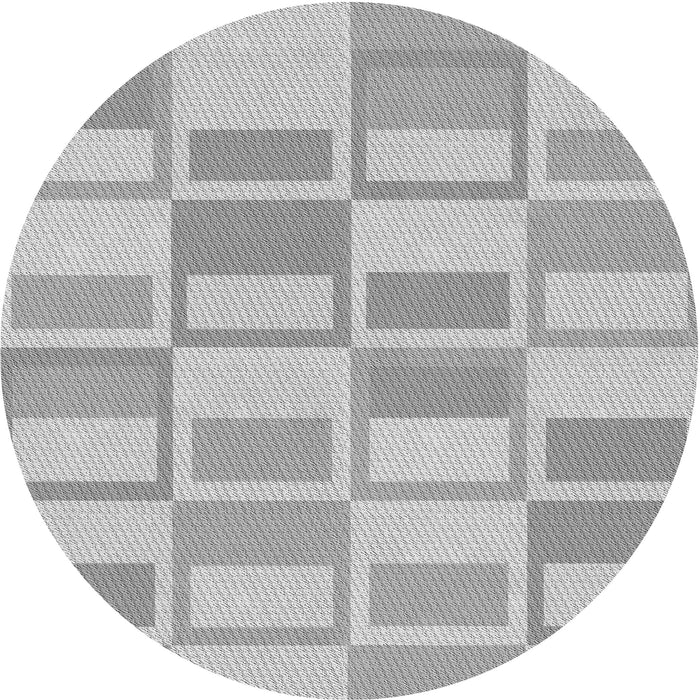 Square Machine Washable Transitional Platinum Silver Gray Rug in a Living Room, wshpat846gry