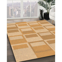 Patterned Yellow Orange Rug, pat846org