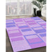 Machine Washable Transitional Purple Rug in a Family Room, wshpat846pur