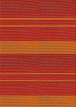 Patterned Orange Red Novelty Rug, pat847