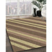 Patterned Metallic Gold Rug in Family Room, pat848brn