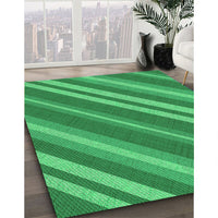 Patterned Neon Green Rug, pat848grn