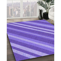 Patterned Purple Mimosa Purple Rug, pat848pur