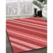 Machine Washable Transitional Red Rug in a Family Room, wshpat848rd