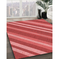 Patterned Red Rug, pat848rd