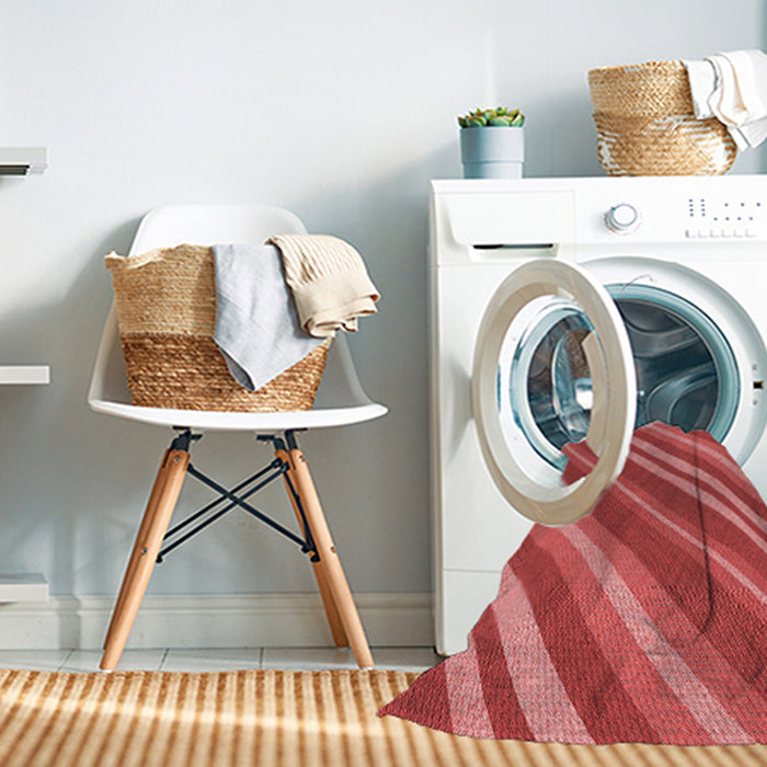 Machine Washable Transitional Red Rug in a Washing Machine, wshpat848rd