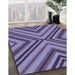 Machine Washable Transitional Purple Mimosa Purple Rug in a Family Room, wshpat849blu