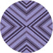 Square Patterned Purple Mimosa Purple Rug, pat849blu