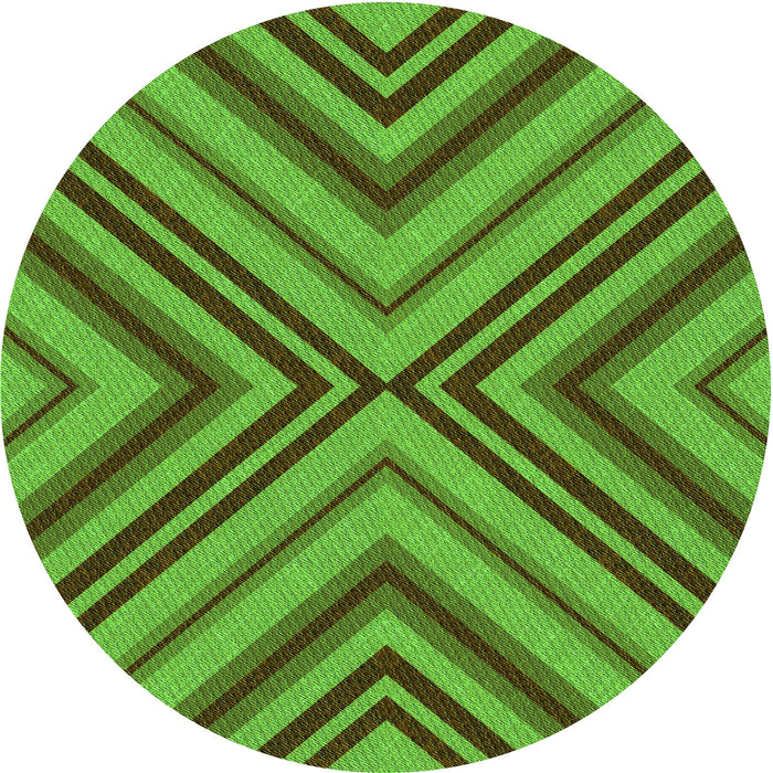 Square Patterned Green Rug, pat849grn