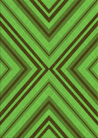 Machine Washable Transitional Green Rug, wshpat849grn