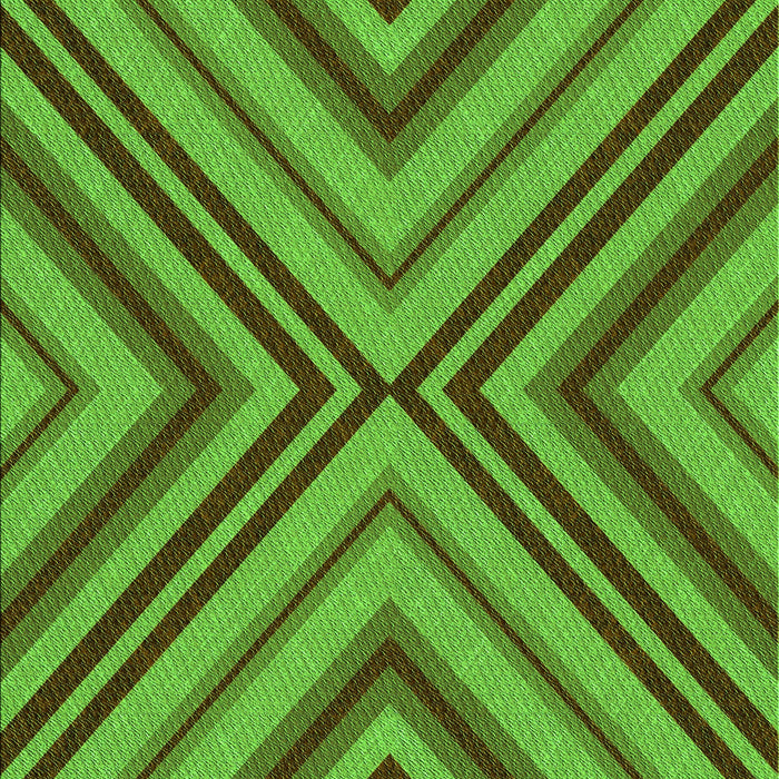 Machine Washable Transitional Green Rug, wshpat849grn