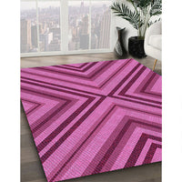 Patterned Crimson Purple Rug, pat849pur