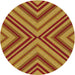 Sideview of Patterned Yellow Novelty Rug, pat849