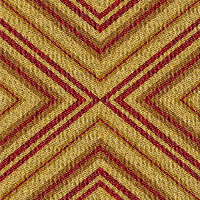 Square Patterned Yellow Novelty Rug, pat849