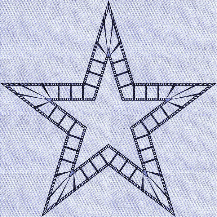 Round Patterned Lavender Blue Rug, pat85blu