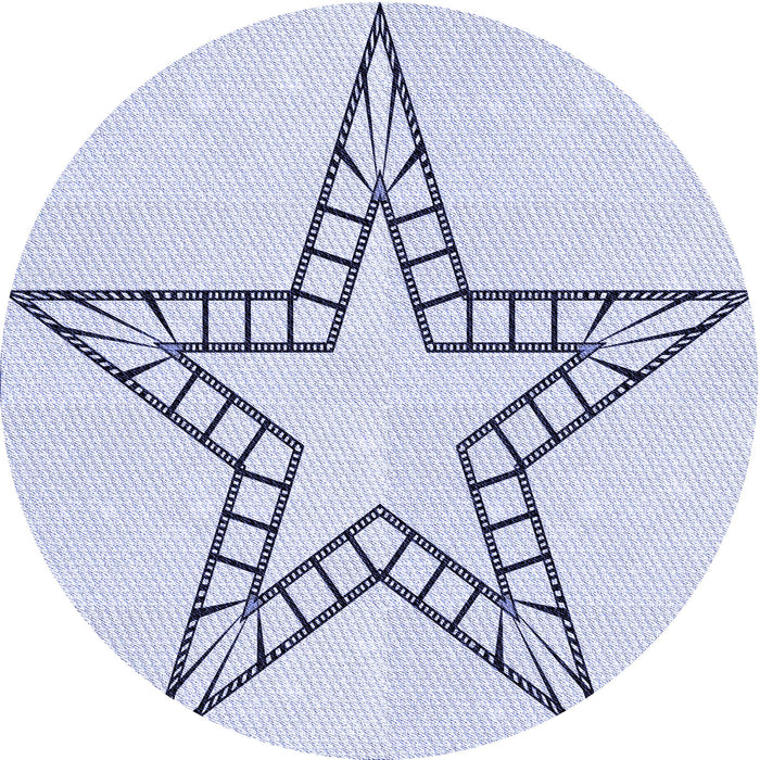 Square Patterned Lavender Blue Rug, pat85blu