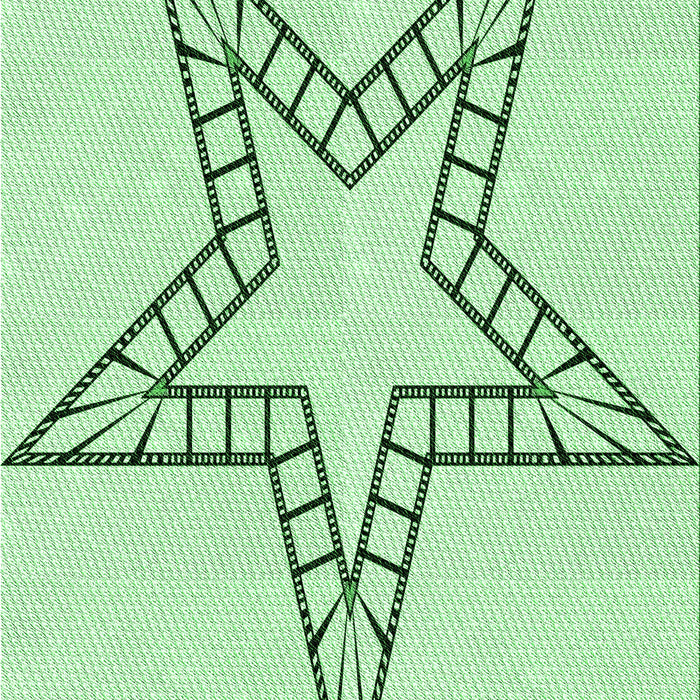 Patterned Mint Green Rug, pat85grn