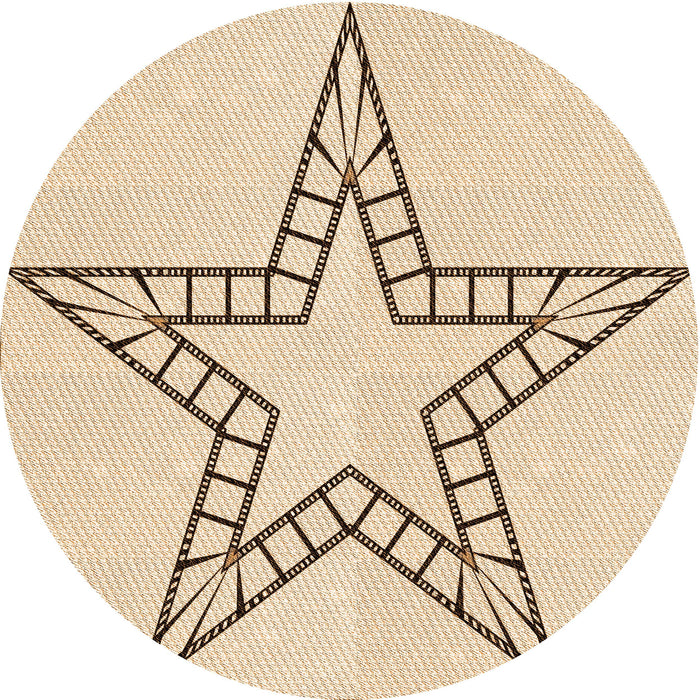 Square Patterned Peru Brown Rug, pat85org