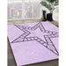Machine Washable Transitional Orchid Purple Rug in a Family Room, wshpat85pur