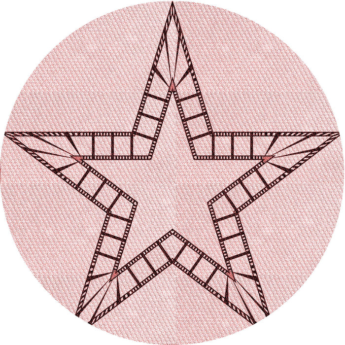 Square Patterned Pink Rug, pat85rd