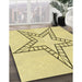 Machine Washable Transitional Sun Yellow Rug in a Family Room, wshpat85yw