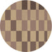 Square Patterned Brown Sand Brown Rug, pat850brn