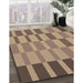Machine Washable Transitional Brown Sand Brown Rug in a Family Room, wshpat850brn