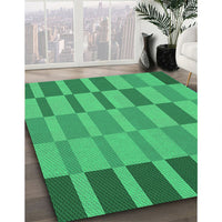 Patterned Spring Green Rug, pat850grn