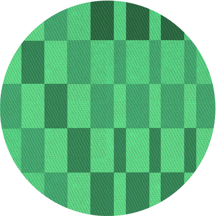 Square Patterned Spring Green Rug, pat850grn