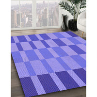 Patterned Purple Mimosa Purple Rug, pat850pur